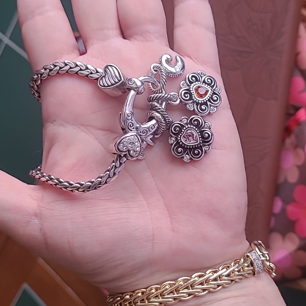 Elegant Silver Charm Bracelet